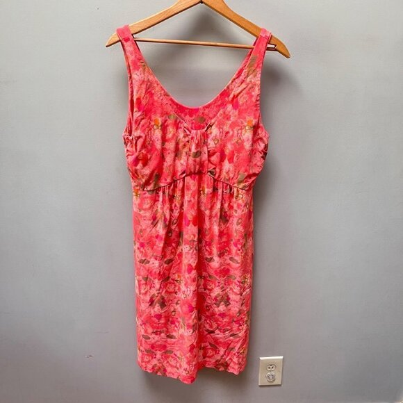 Fresh Produce Pink Floral Print Scoop Neck Dress- Size‎ M - Picture 1 of 6